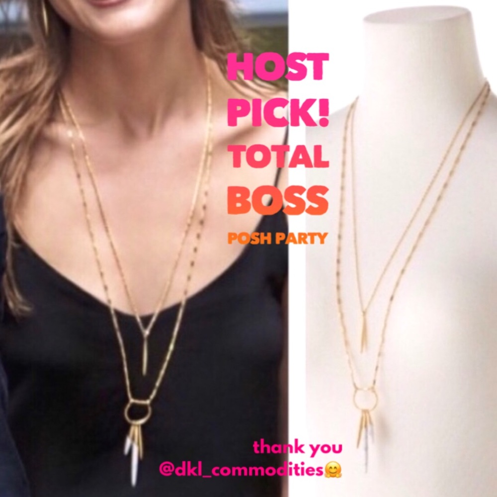 :: Stella & Dot Quill Layering Necklace - Picture 3 of 9